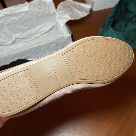 Birdies Flats, The Starling 9.5 Latte Tan Suede Loafer Flat Slip On. NWT in Box - Picture 5 of 5